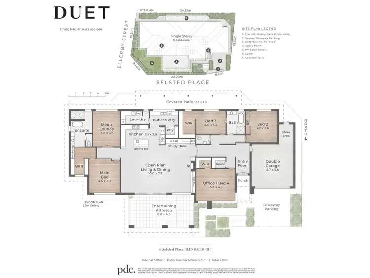 Floorplan of Homely house listing, 6 Selsted Place, Glendalough WA 6016