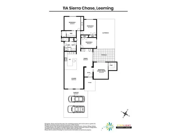 Floorplan of Homely house listing, 11A Sierra Chase, Leeming WA 6149