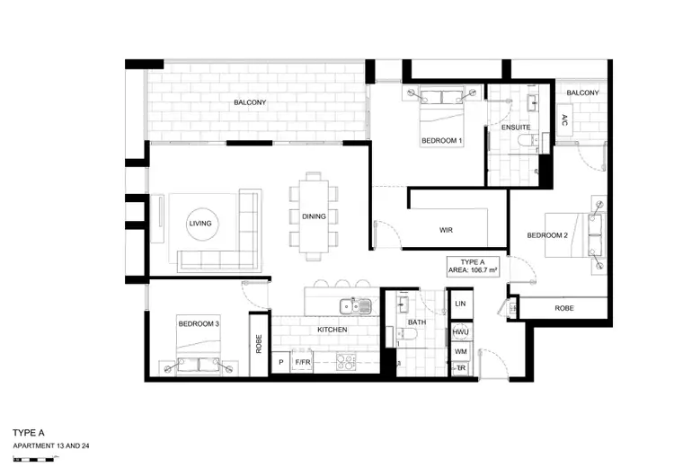 Floorplan of Homely apartment listing, 24/11 Melville Parade, South Perth WA 6151