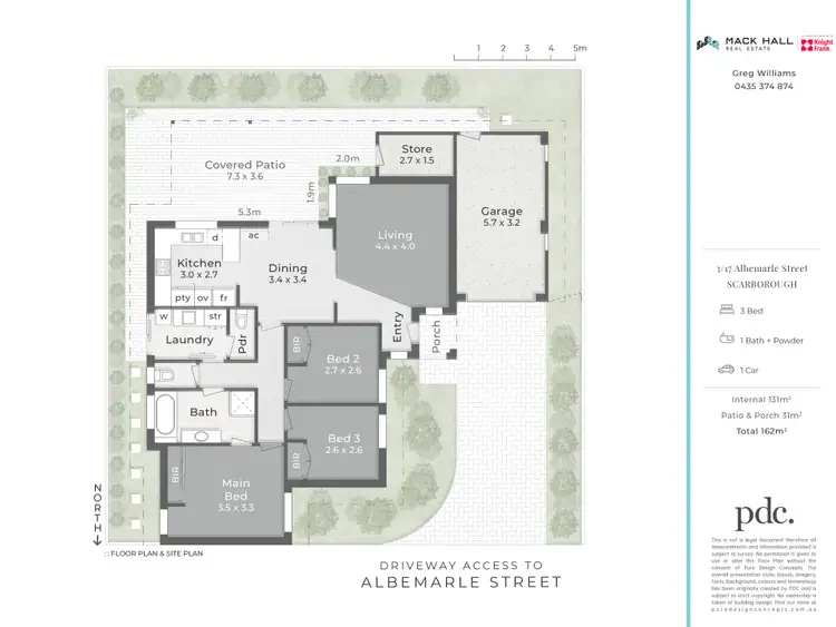 Floorplan of Homely villa listing, 3/17 Albemarle Street, Scarborough WA 6019