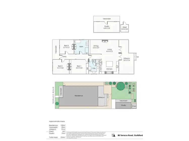 Floorplan of Homely house listing, 80 Terrace Road, Guildford WA 6055