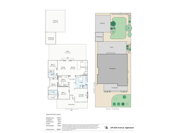 Floorplan of Homely house listing, 139 Sixth Avenue, Inglewood WA 6052