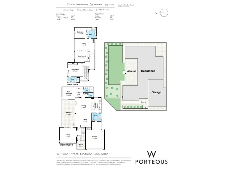 Floorplan of Homely house listing, 12 Swan Street, Mosman Park WA 6012
