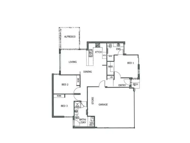 Floorplan of Homely house listing, 64B Barnes Street, Innaloo WA 6018