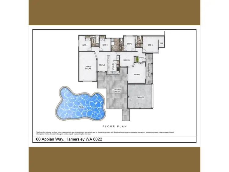 Floorplan of Homely house listing, 60 Appian Way, Hamersley WA 6022