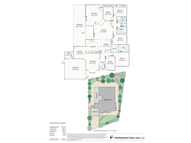 Floorplan of Homely house listing, 8 Burtenshaw Close, Leeming WA 6149