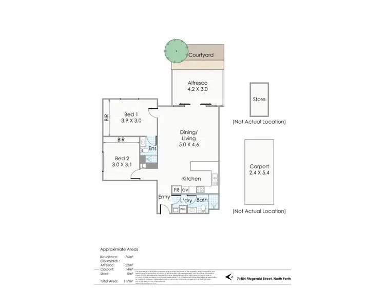 Floorplan of Homely house listing, 7/484 Fitzgerald St, North Perth WA 6006
