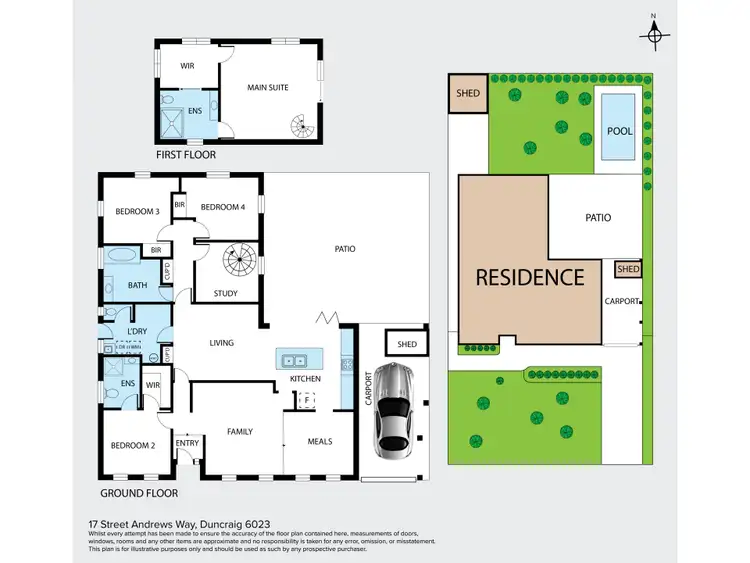 Floorplan of Homely house listing, 17 St Andrews Way, Duncraig WA 6023
