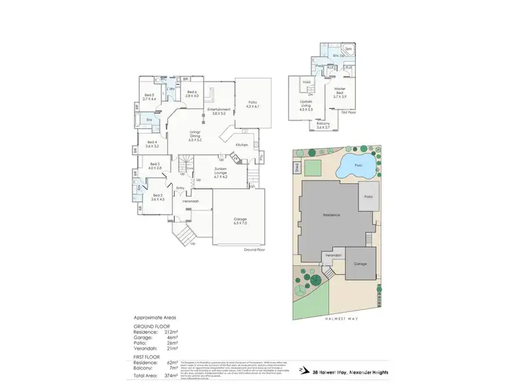Floorplan of Homely house listing, 38 Halwest Way, Alexander Heights WA 6064
