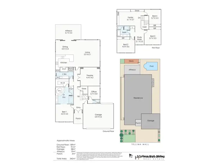 Floorplan of Homely house listing, 3 Tellima Mall, Stirling WA 6021