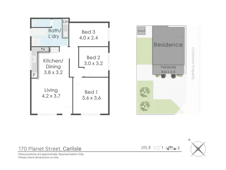 Floorplan of Homely house listing, 170 Planet Street, Carlisle WA 6101
