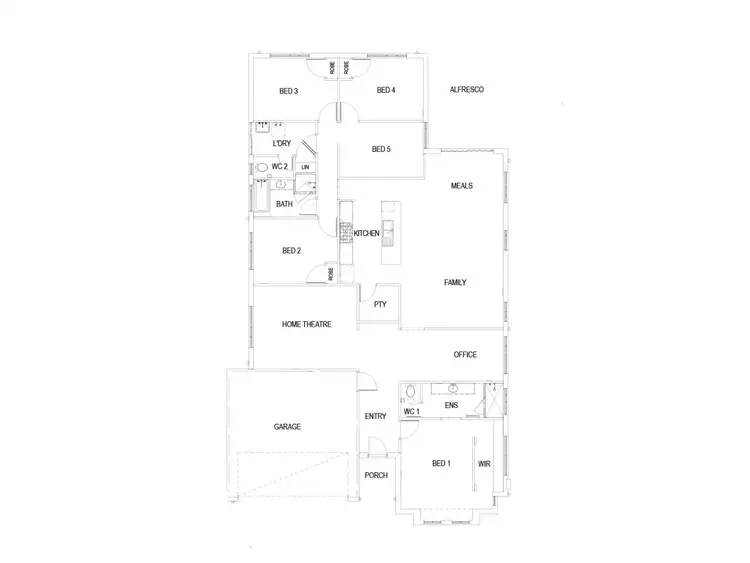 Floorplan of Homely house listing, 37 Lindberg Boulevard, Ellenbrook WA 6069