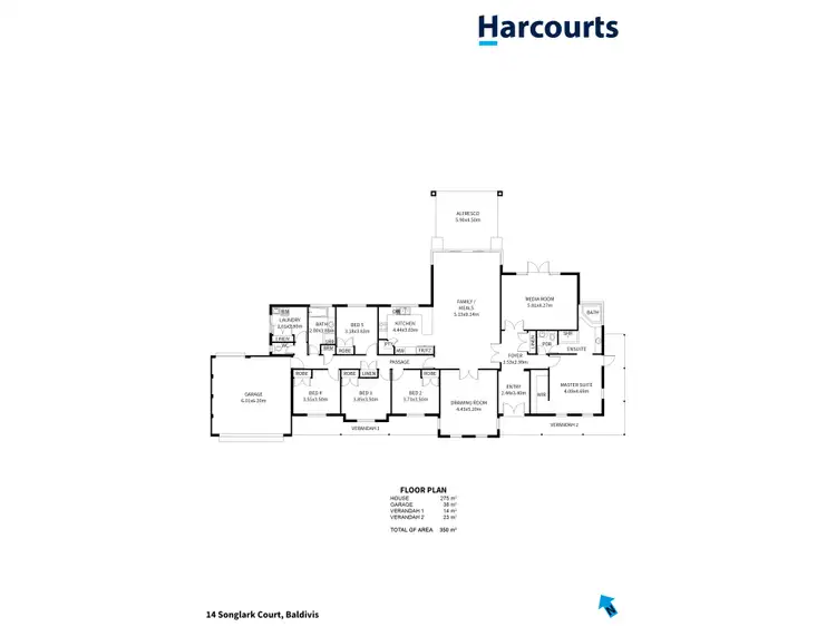 Floorplan of Homely house listing, 14 Songlark Court, Baldivis WA 6171