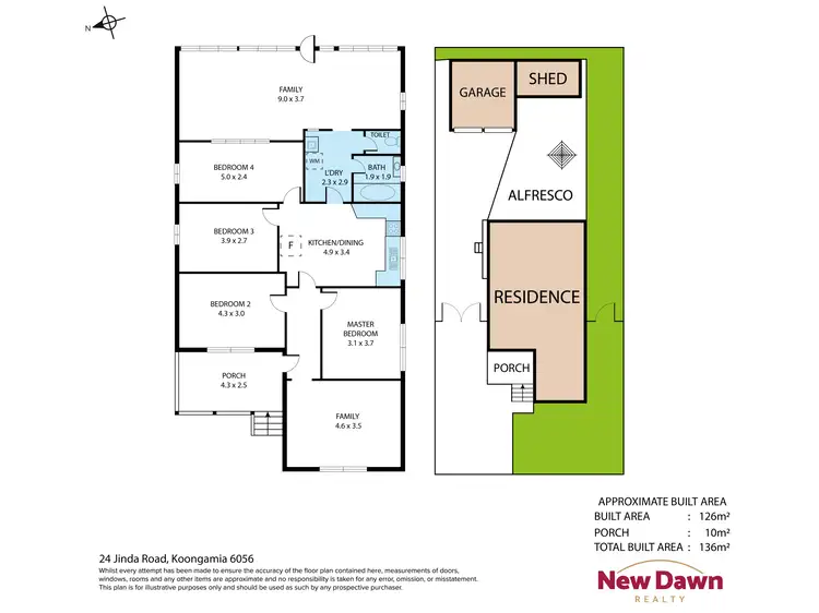 Floorplan of Homely house listing, 24 Jinda Road, Koongamia WA 6056