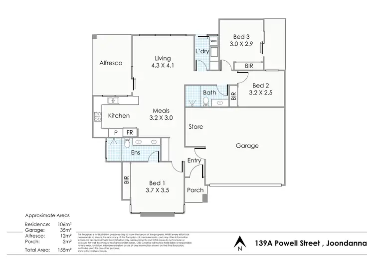 Floorplan of Homely house listing, 139A Powell Street, Joondanna WA 6060