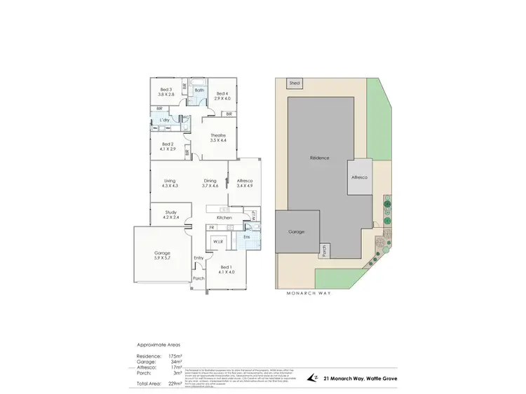Floorplan of Homely house listing, 21 Monarch Way, Wattle Grove WA 6107