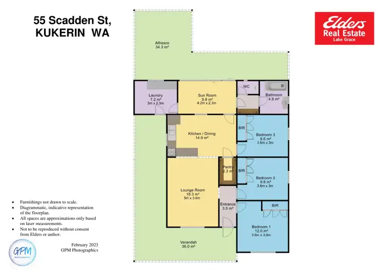 Floorplan of Homely house listing, 55/57/59 Scadden Street, Kukerin WA 6352