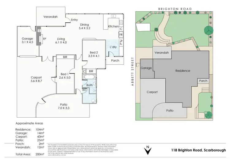 Floorplan of Homely house listing, 118 Brighton Road, Scarborough WA 6019