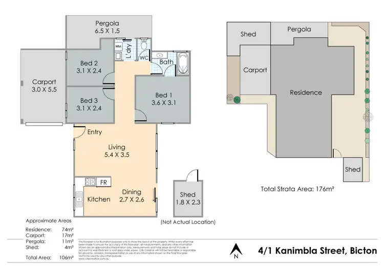 Floorplan of Homely house listing, 4/1 Kanimbla Street, Bicton WA 6157