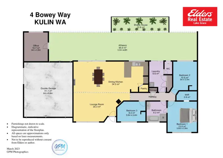 Floorplan of Homely house listing, 4 Bowey Way, Kulin WA 6365
