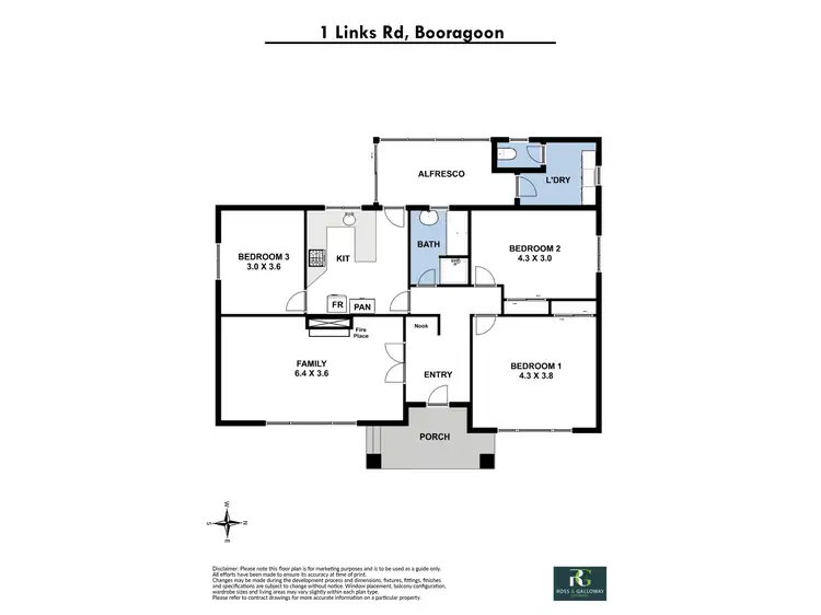 Floorplan of Homely house listing, 1 Links Road, Ardross WA 6153