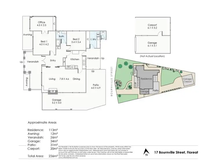 Floorplan of Homely house listing, 17 Bournville Street, Floreat WA 6014