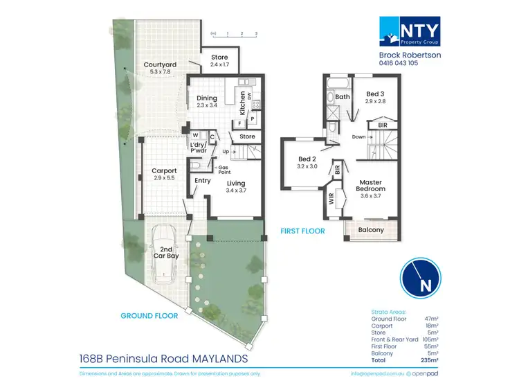 Floorplan of Homely townhouse listing, 168B Peninsula Road, Maylands WA 6051