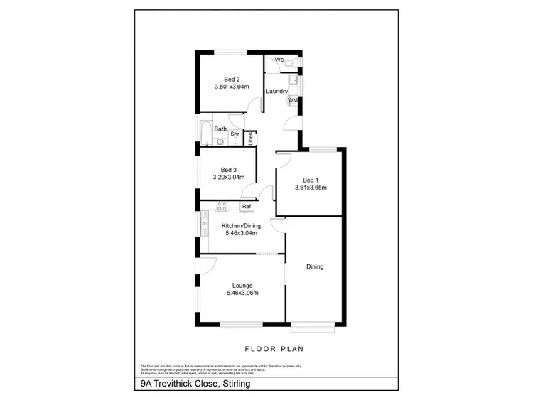 Floorplan of Homely house listing, 9A Trevithick Close, Stirling WA 6021