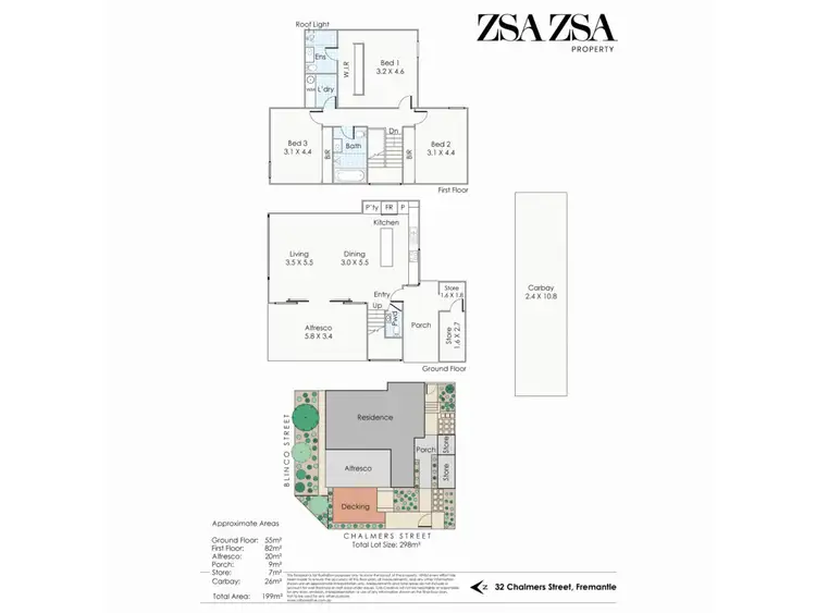 Floorplan of Homely house listing, 32 Chalmers Street, Fremantle WA 6160