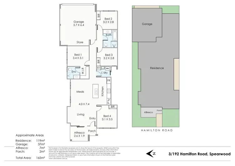Floorplan of Homely house listing, 3/192 Hamilton Road, Spearwood WA 6163