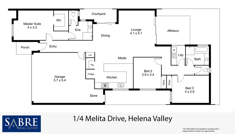 Floorplan of Homely house listing, 1/4 Melita Drive, Helena Valley WA 6056