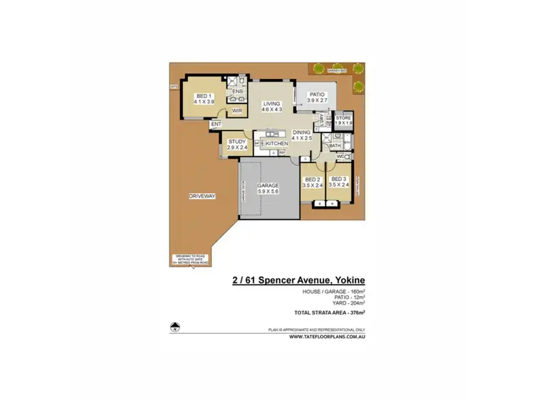 Floorplan of Homely house listing, 2/61 Spencer Avenue, Yokine WA 6060