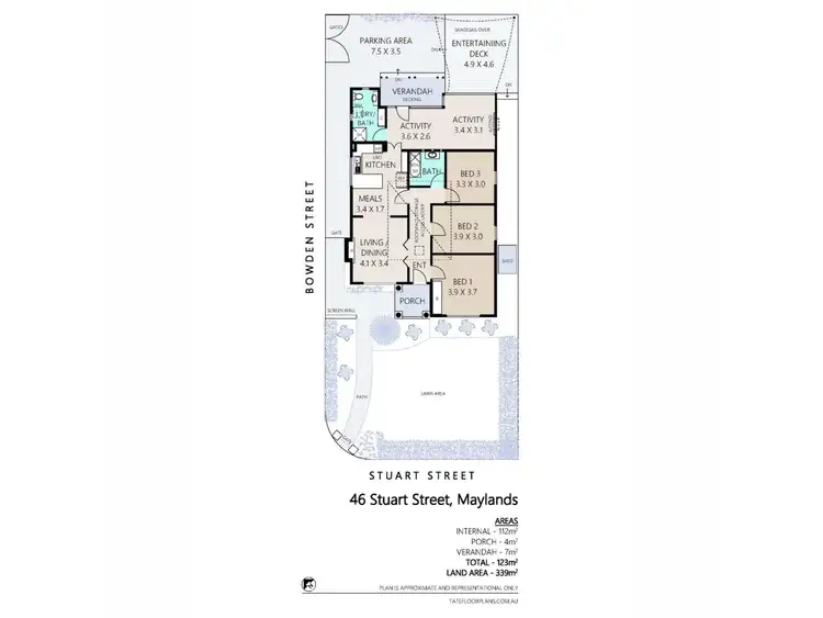 Floorplan of Homely house listing, 46 Stuart Street, Maylands WA 6051