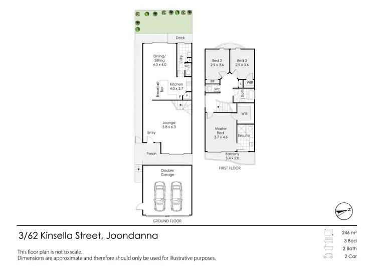 Floorplan of Homely house listing, 3/62 Kinsella Street, Joondanna WA 6060