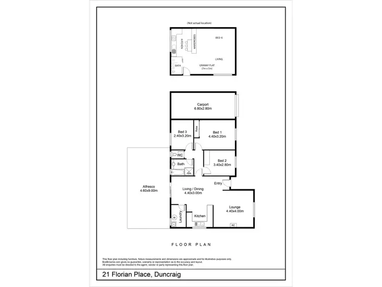 Floorplan of Homely house listing, 21 Florian Place, Duncraig WA 6023