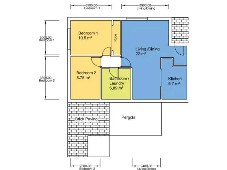 Floorplan of Homely villa listing, 33/10 Houtmans Street, Shelley WA 6148