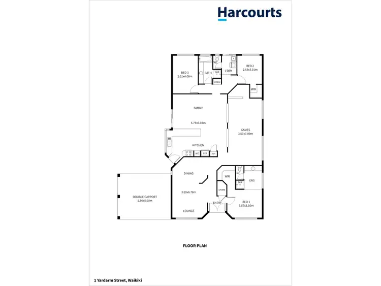 Floorplan of Homely house listing, 1 Yardarm Street, Waikiki WA 6169