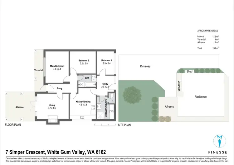 Floorplan of Homely house listing, 7 Simper Crescent, White Gum Valley WA 6162
