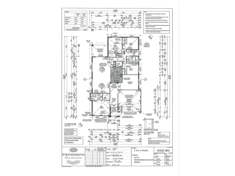 Floorplan of Homely house listing, 74 Wintergreen Crescent, Treeby WA 6164