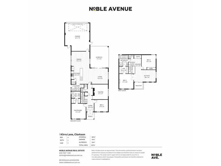 Floorplan of Homely house listing, 1 Kirra Lane, Clarkson WA 6030