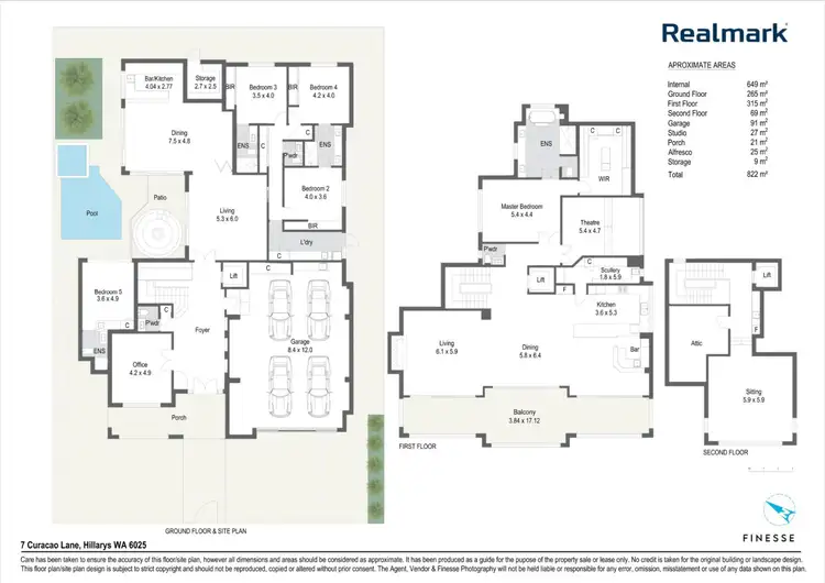 Floorplan of Homely house listing, 7 Curacao lane, Hillarys WA 6025