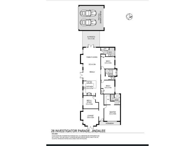Floorplan of Homely house listing, 28 Investigator Parade, Jindalee WA 6036