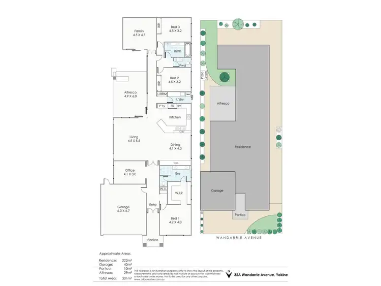 Floorplan of Homely house listing, 32A Wandarrie Avenue, Yokine WA 6060