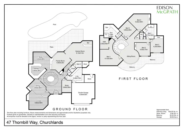Floorplan of Homely house listing, 47 Thornbill Way, Churchlands WA 6018