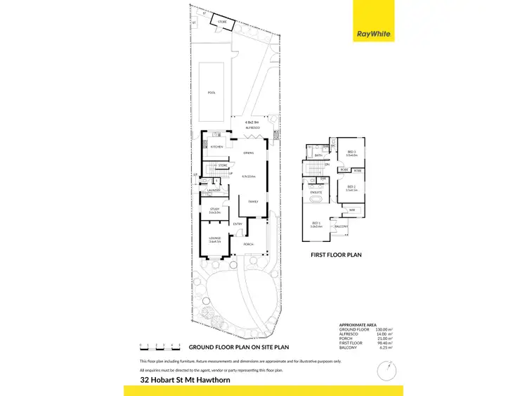 Floorplan of Homely house listing, 32 Hobart Street, North Perth WA 6006