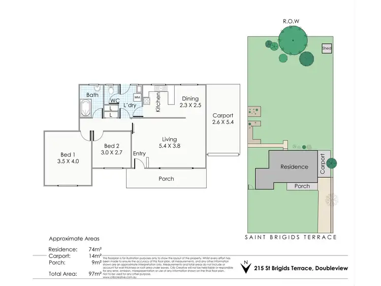 Floorplan of Homely house listing, 215 St Brigids Terrace, Doubleview WA 6018