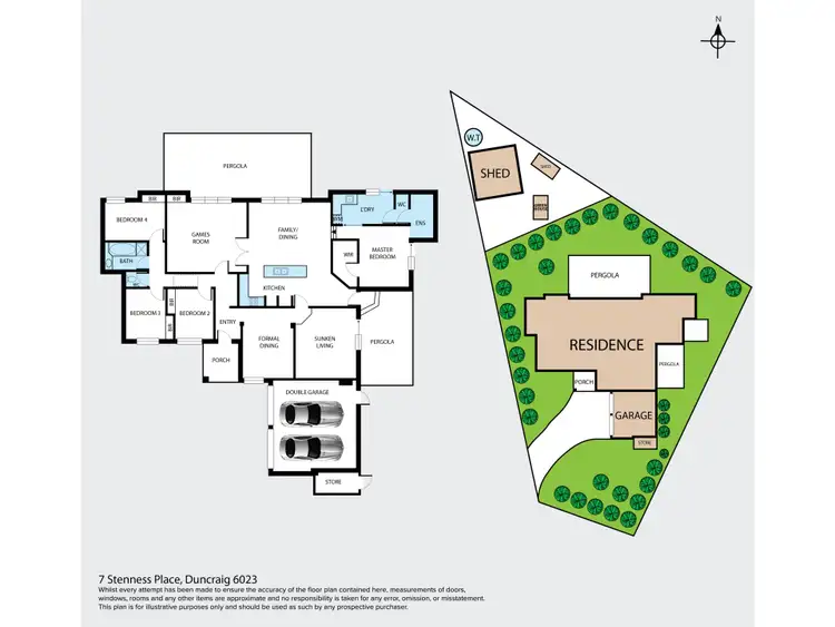 Floorplan of Homely house listing, 7 Stenness Place, Duncraig WA 6023