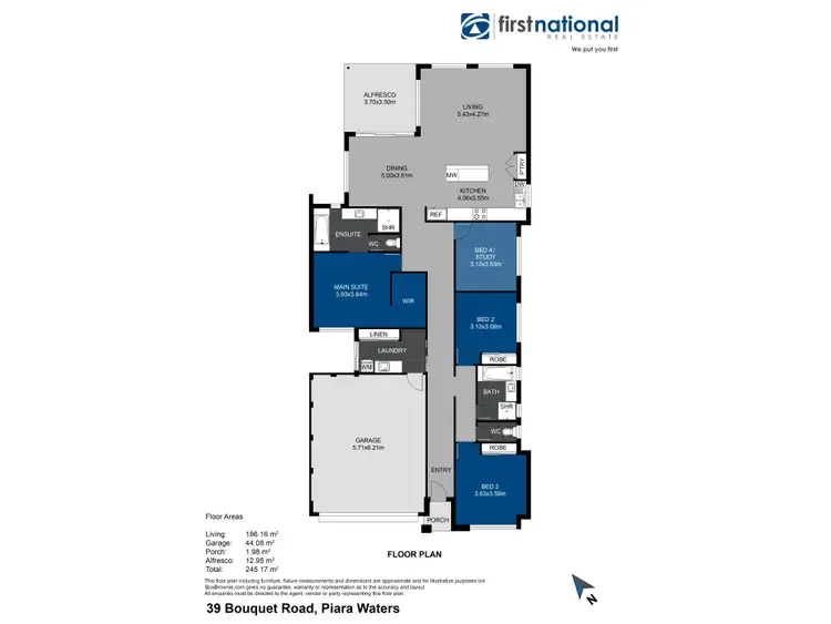 Floorplan of Homely house listing, 39 Bouquet Rd, Piara Waters WA 6112