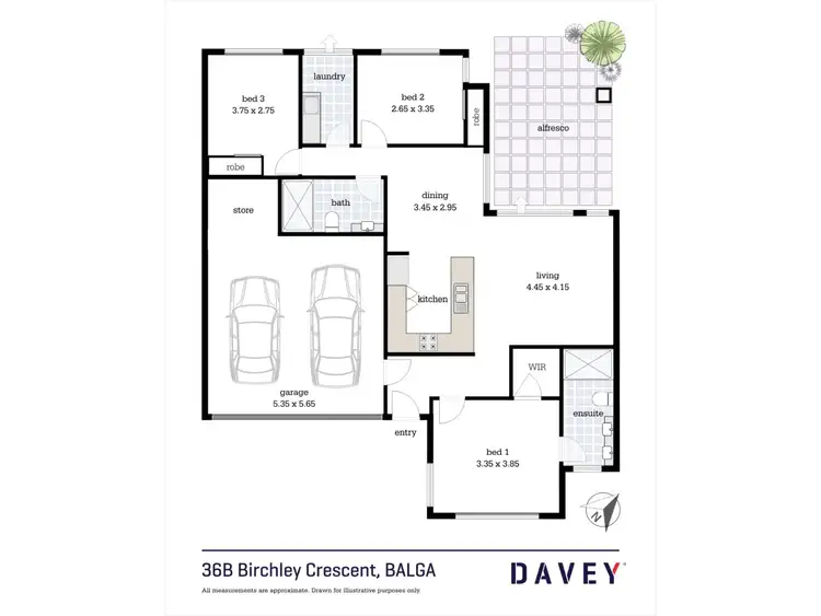 Floorplan of Homely villa listing, 36B Birchley Crescent, Balga WA 6061