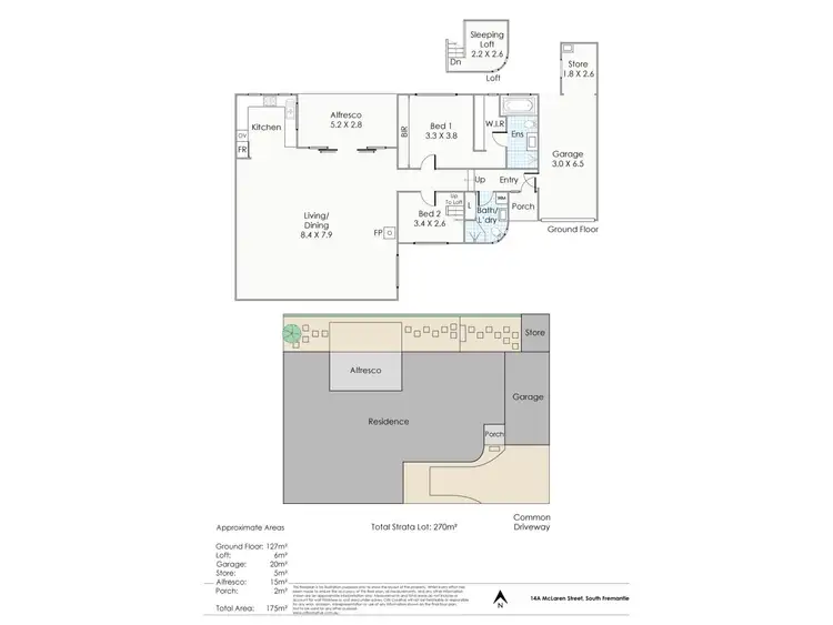 Floorplan of Homely house listing, 14a McLaren Street, South Fremantle WA 6162